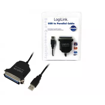 LogiLink AU0003C kabelio lyties keitiklis USB 2.0 A IEEE1248 Juoda