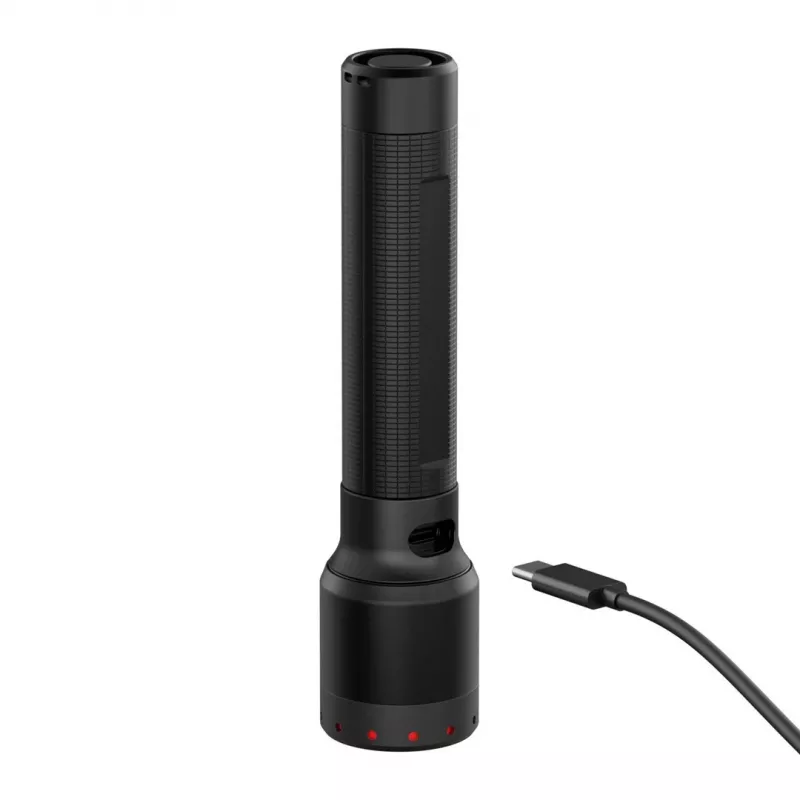 Ledlenser P6R Juodas rankinis žibintuvėlis LED