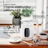 Elektrinis virdulys Adler AD 1305WG — 1,7 l, 2200 W, stiklas/plastikas, baltas/auksinis/permatomas
