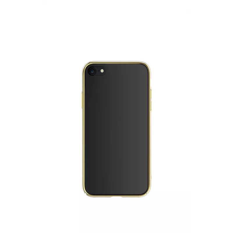 Apsauginis telefono dėklas Devia Glimmer serija, skirtas iPhone SE2, auksinis, kietas PC nugarėlė