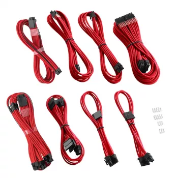 Modulinis aptemptas 12VHPWR kabelių rinkinys CableMod RT-Series Pro ModMesh StealthSense raudonas – CM-PRTS-16X2KIT-NKR-R