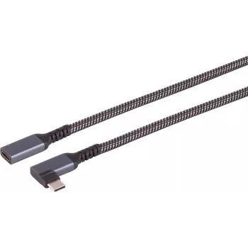 S/CONN maximum connectivity S-Conn 14-74013 USB kabelis 3.2 Gen 2 3.1 2 C juodas - baltas - kabelis - skaitmeninis/duomenų