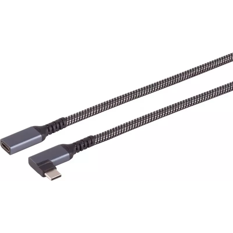S/CONN maximum connectivity S-Conn 14-74013 USB kabelis 3.2 Gen 2 3.1 2 C juodas - baltas - kabelis - skaitmeninis/duomenų