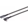 S/CONN maximum connectivity S-Conn 14-74013 USB kabelis 3.2 Gen 2 3.1 2 C juodas - baltas - kabelis - skaitmeninis/duomenų