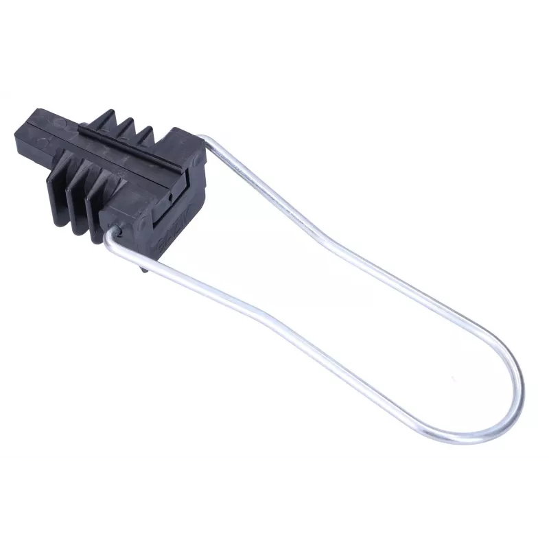 Optinio kabelio laikiklis Extralink AC-12 2–24 skaiduloms, maks. pluošto Ø 1,2 cm, ABS ir metalas, juodas