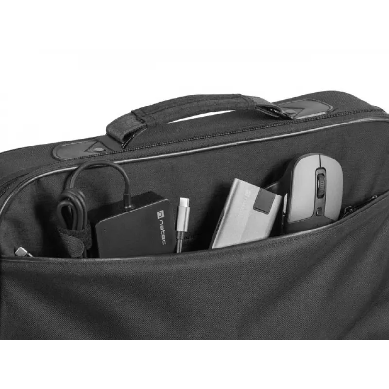 NATEC Impala 2 39,6 cm (15,6 inch) Messenger dėklas Juoda, Pilka