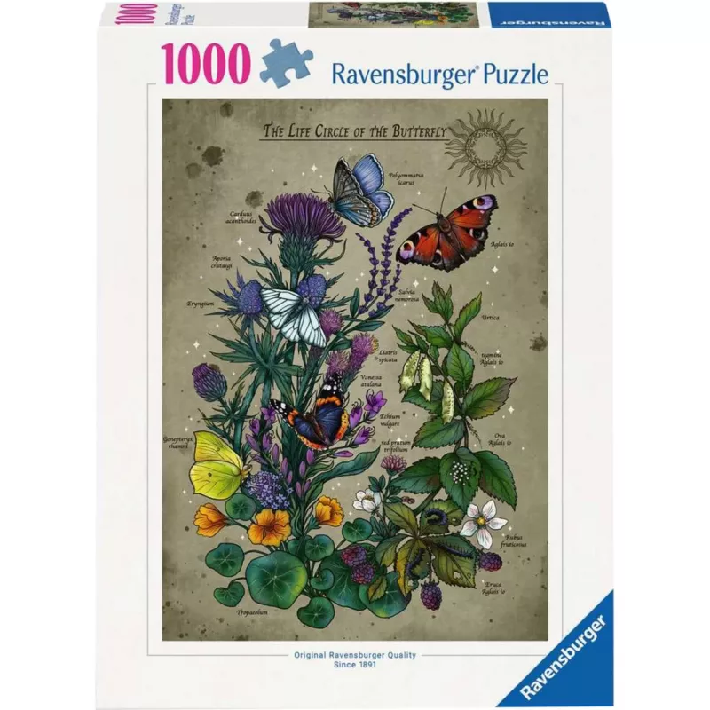 Dėlionė Ravensburger Circle of Life Butterfly 1000 dalių