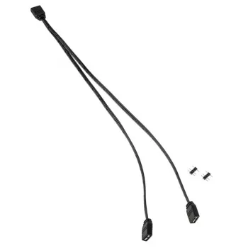 Kabelio skirstytuvas Kolink ARGB 1-2 Splitter kabelis 30 cm, 5 V, juodas
