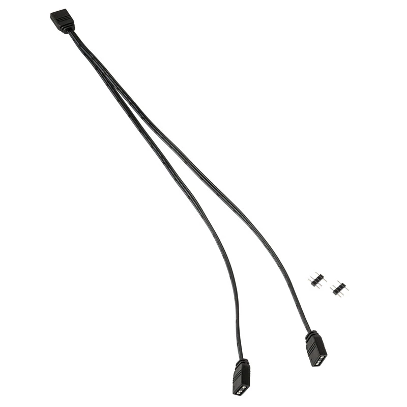 Kabelio skirstytuvas Kolink ARGB 1-2 Splitter kabelis 30 cm, 5 V, juodas
