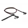 USB laidas DeLOCK EASY-USB 2.0 Type-A kištukas į Type-C kištukas 0,5 m juodas