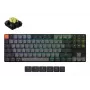 Mechaninė 80% klaviatūra Keychron K1X-B4 — USB + Bluetooth, QWERTY anglų, 87 klavišai, RGB apšvietimas, pilka