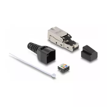 DeLOCK RJ45 kištukas LSA Cat.6A be įrankių su traukos sumažinimu