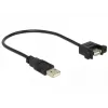 USB laidas DeLOCK 85462 USB 2.0 0,25 m Juodas