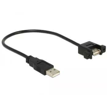 USB laidas DeLOCK 85462 USB 2.0 0,25 m Juodas