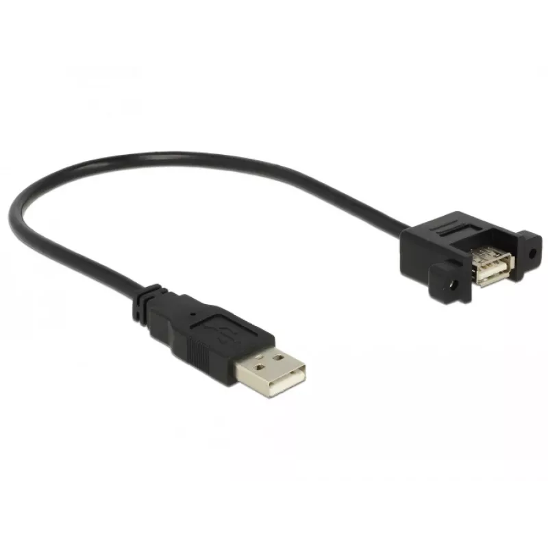 USB laidas DeLOCK 85462 USB 2.0 0,25 m Juodas