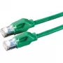 DRAKA komutacinis kabelis Cat.6 Class E S/FTP UC900 TM21 LSOH žalias 1m