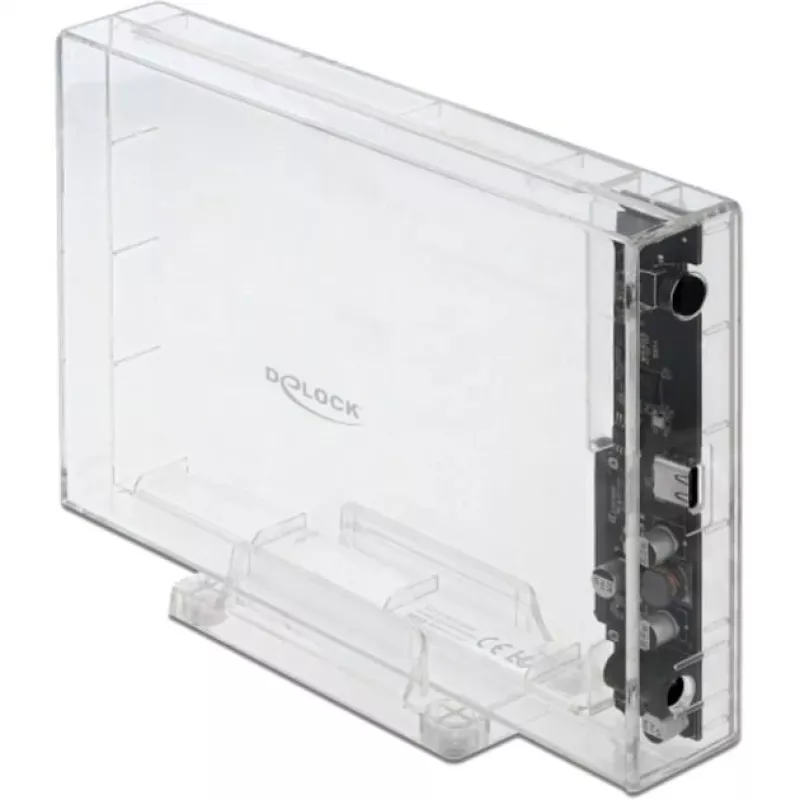 HDD/SSD dėklas DeLOCK 42623 skaidrus 2.5/3.5 colių
