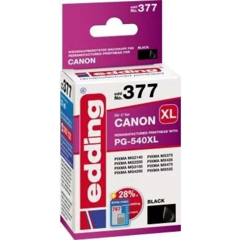 EDD-377 - Rašalas - Canon - juoda - PG-540XL - papildymas (18-377)