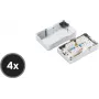 Tinklo jungiamoji dėžutė Cat6 ShiverPeaks BS75001-SET4