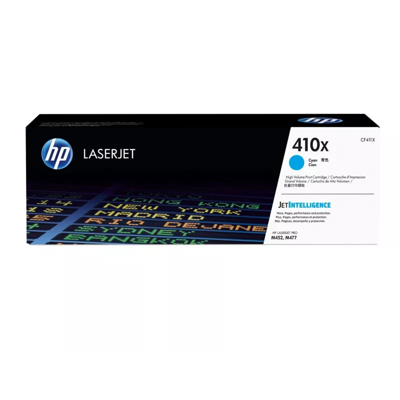 HP 410X didelės išeigos žalsvai mėlyna originali „LaserJet“ kasetė