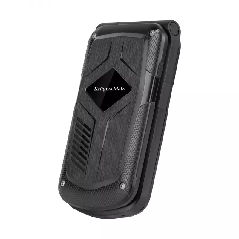 Atverčiamasis telefonas Kruger & Matz Iron 5 Flip KM0466 — Dual SIM, 2,4 colio ekranas, IP68/IP69K, 1200 mAh