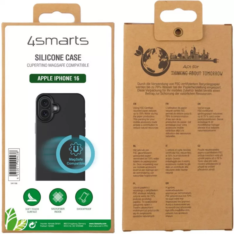 4smarts Silicone Case Cupertino, skirtas Apple iPhone 16 MagSafe suderinamam