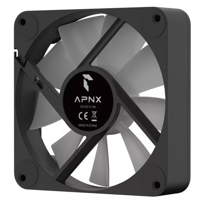 Aušinimo ventiliatorius APNX FP1-Q 120 PWM ARGB-BK 120mm PWM ARGB juodas