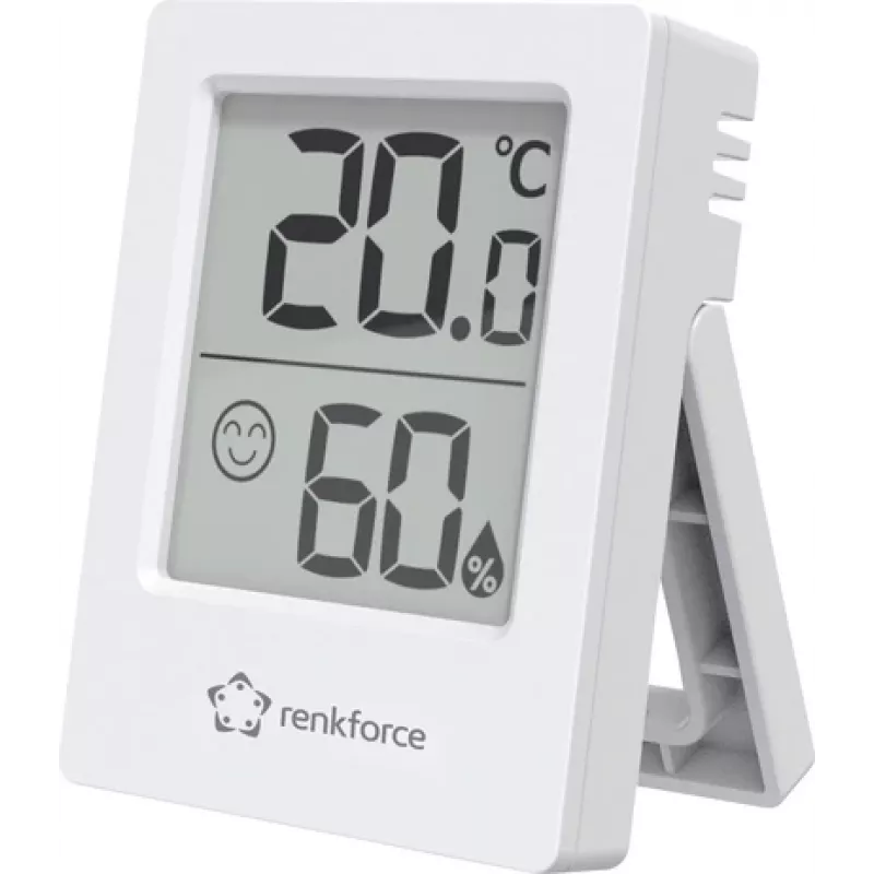 Renkforce RF-6417554 belaidis termohigrometras baltas (RF-6417554)
