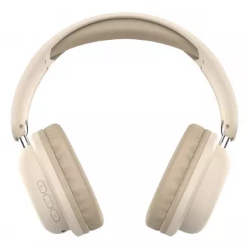 Belaidės ant ausų dedamos ausinės DEFENDER EEMOTION B640 BEIGE — binaurinės, uždara akustinė sistema, USB-C, AUX, 20–20000 Hz, 105 dB