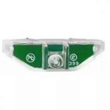 Orientacinis šviestuvas Merten MEG3901-0006, LED, žalias korpusas, raudona šviesa, kintamoji srovė 100–230 V