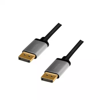 DisplayPort kabelis LogiLink CDA0102 3 m Pilka Juoda