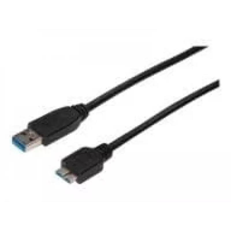 ASSMANN SuperSpeed USB 3.0 kabelis, USB A kištukas Micro USB B kištukas, Cu AWG 28, 2x ekranuotas, ilgis 1,0 m (AK-300116-010-S)