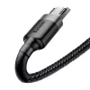 Baseus Cafule 2.4A 1 m Micro USB laidas (pilkas/juodas)