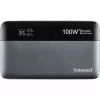 Išorinė baterija INTENSO 7350050 — 20000 mAh, 1× USB-A + 2× USB-C, 100 W bendra išvestis, juoda/pilka