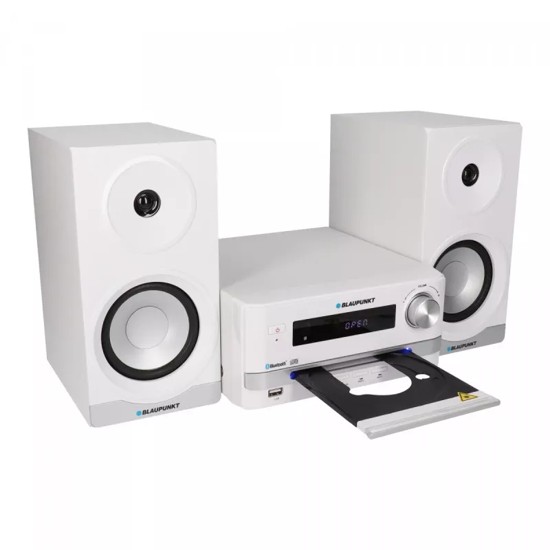 Namų garso mikro sistema BLAUPUNKT MS16BT 15 W, CD/USB/MP3, Bluetooth, FM RDS, balta