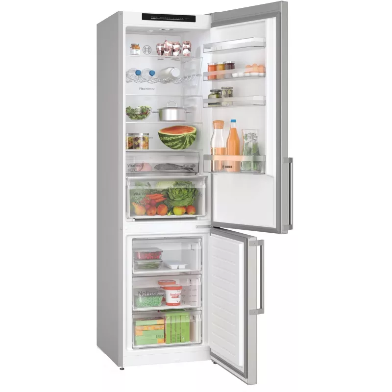 Bosch Serie 4 KGN39VICT šaldytuvas-šaldiklis Laisvai pastatomas 363 L Nerūdijantis plienas
