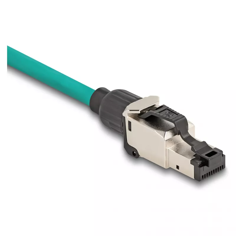 DeLOCK 86016 laido jungtis RJ45/LSA juoda sidabrinė kištukas