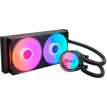 Skystas CPU aušintuvas NZXT Kraken Core RGB 240 — „All-in-One“ 240 mm radiatorius, RGB apšvietimas, juodas