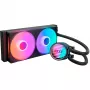 Skystas CPU aušintuvas NZXT Kraken Core RGB 240 — „All-in-One“ 240 mm radiatorius, RGB apšvietimas, juodas