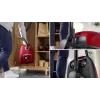 Dulkių siurblys Bosch BGB 41RD3H — 600 W, 4 L dulkių maišelis, HEPA filtras, 11 m veikimo spindulys, teleskopinis vamzdis, raudonas