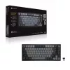 Mechaninė žaidimų klaviatūra CORSAIR K65 PLUS Wireless — Nordic Juoda, kompaktiškas išdėstymas, USB Type-A