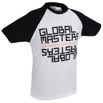 Global Masters marškinėliai GM Text - balti (L)