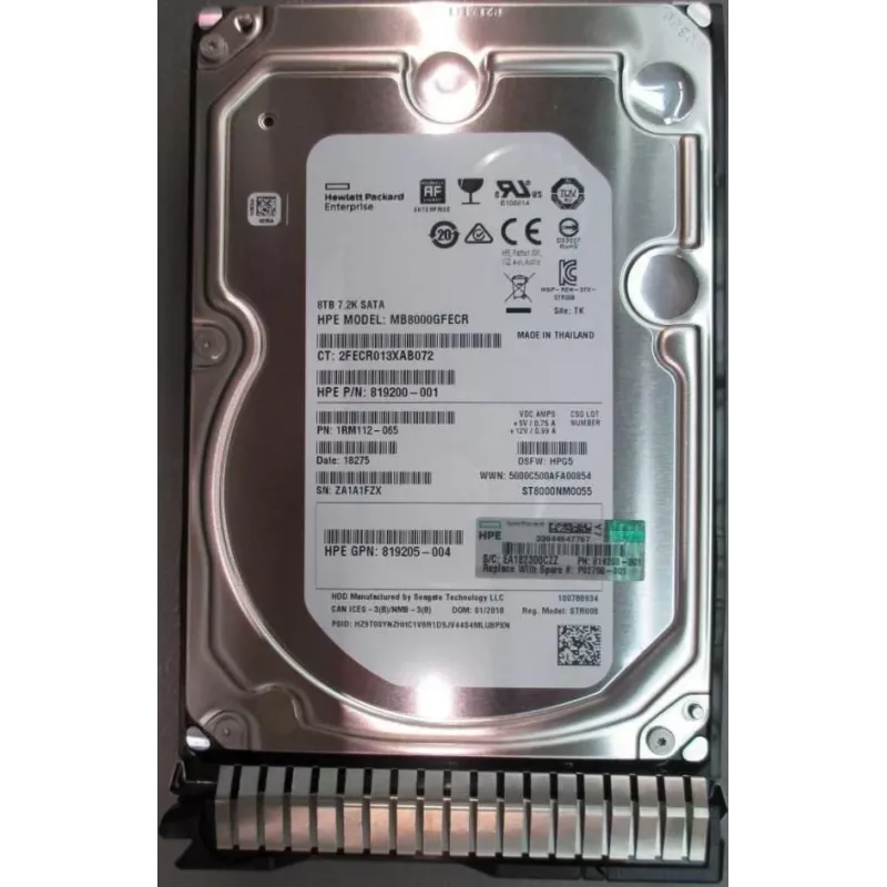Vidinis kietasis diskas HPE 1 TB 3,5 colio Serial ATA P02758-001