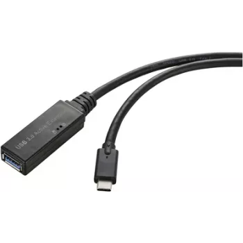 Renkforce RF-5231962 USB laidas, juodas