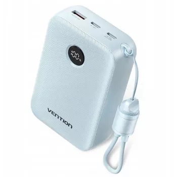 Išorinė baterija Vention FKBL0-C 20000 mAh, 2x USB-C + 1x USB-A, mėlyna