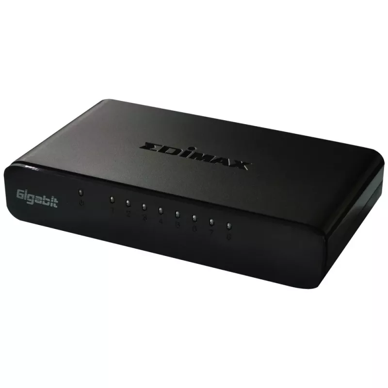 Edimax ES-5800G V3 tinklo komutatorius Nevaldomas Gigabit Ethernet (10/100/1000) Juodas