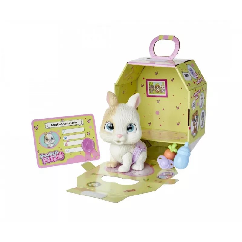 Minkštas žaislas SIMBA Pamper Petz Triušis (Vystyklų Gauja) modelis 105953052, minkštas pliušinis gyvūnas