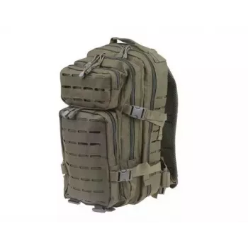 Taktinė kuprinė GFC Assault Pack GFT Olive Green GFT-20-008352, 25 L, nailonas, lazeriu pjaustytos plokštės, 450×210×200 mm