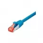 Tecline - Pataisymo kabelis - RJ-45 (V) į RJ-45 (V) - 1,5 m - SFTP, PiMF - CAT 6 - be halogenų, nesipainiojantis - Mėlynas (715015B)