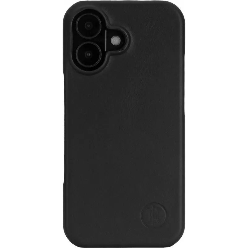 Telefono nugarėlės dėklas jt berlin Genuine Leather Kreuzberg, skirtas Apple iPhone 17, juodas